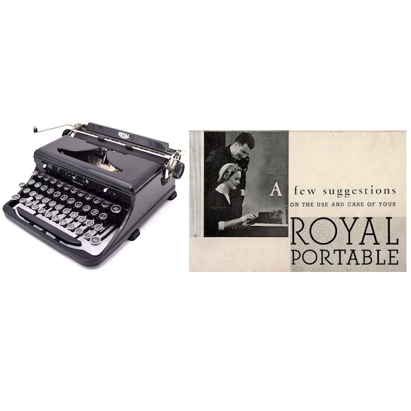 Royal Model O Portable Typewriter Instruction Manual Instant Download