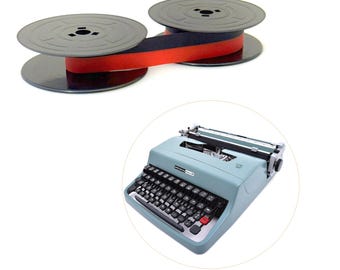 NIEUW zwart/rood lint voor draagbare typemachine Olivetti Lettera 32