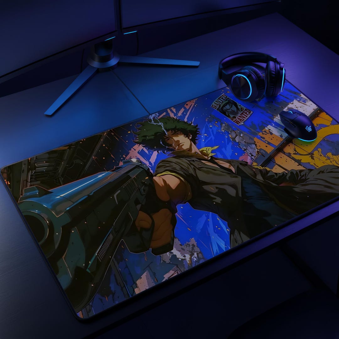 Key Pad Mat Cowboy Bebop Mouse Pad, Spike Spiegel Desk Mat, Anime Gaming Mouse Pad ...
