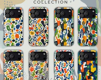 Matisse iPhone Tough Case, Modern Abstract Phone Cover, Artistic Colorful Case, Gift for Her