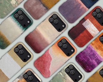 Abstract iPhone Case | Minimalist Phone Cover | Color Field Art | Modern Designer Case | Neutral Contemporary