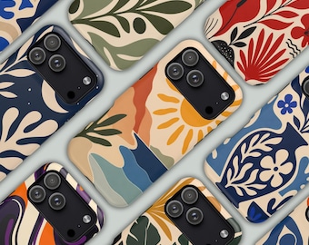 Matisse iPhone Case, Collage Phone Case, Abstract Botanical Matisse Phone C