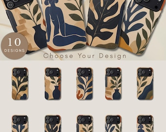 Matisse Phone Case, Modern Abstract Cover, Artistic Colorful Case, Magsafe & Tough