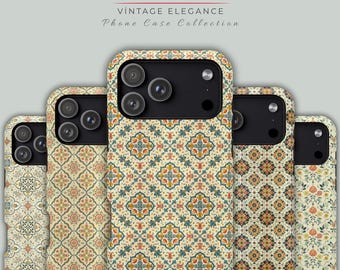 Vintage Floral Phone Case, Cottagecore iPhone Case, Boho Flower Pattern Cover