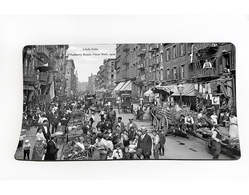 Placemat. Little Italy. Mulberry Street. New York. 1900 Etsy