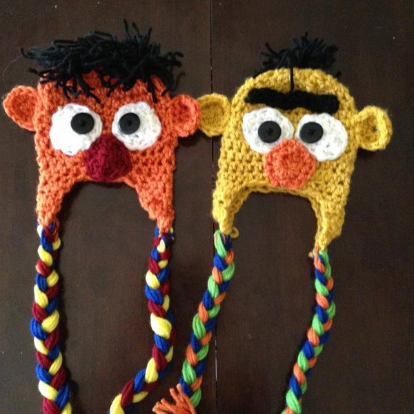 Bert and Ernie Twin hats