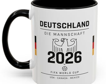 Taza de fútbol de la Copa Mundial de Alemania 2026 / Die Mannschaft FIFA Fan Gift