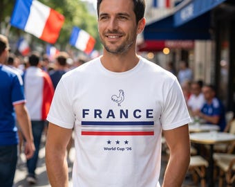 Camiseta de fútbol de Francia / Camiseta retro de Les Bleus del Mundial '26