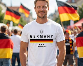 Germany World Cup '26 Soccer T-Shirt | Retro Deutschland Fan Tee