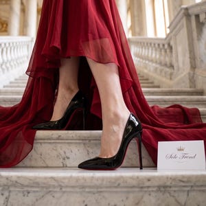 Christian louboutin red patent heels - Etsy 日本