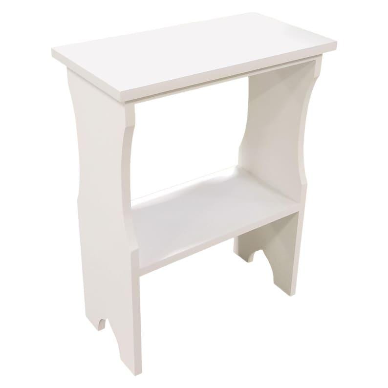 Rustic Small Side Table Solid Knotty Pine End Table Nightstand with Storage Shelf imagem 3