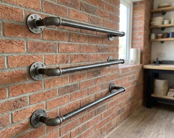 Industrial Pipe Climbing Ladder Rungs for Bunk Bed Kids Wall Ladder Heavy Duty Steel Steps
