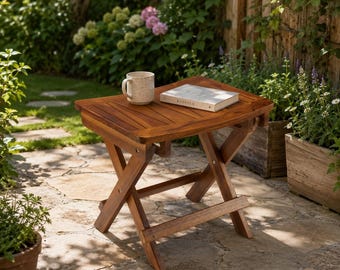 Teak Shower Stool Folding Bench Chair for Bathroom Outdoor Spa Elderly Waterproof Seat