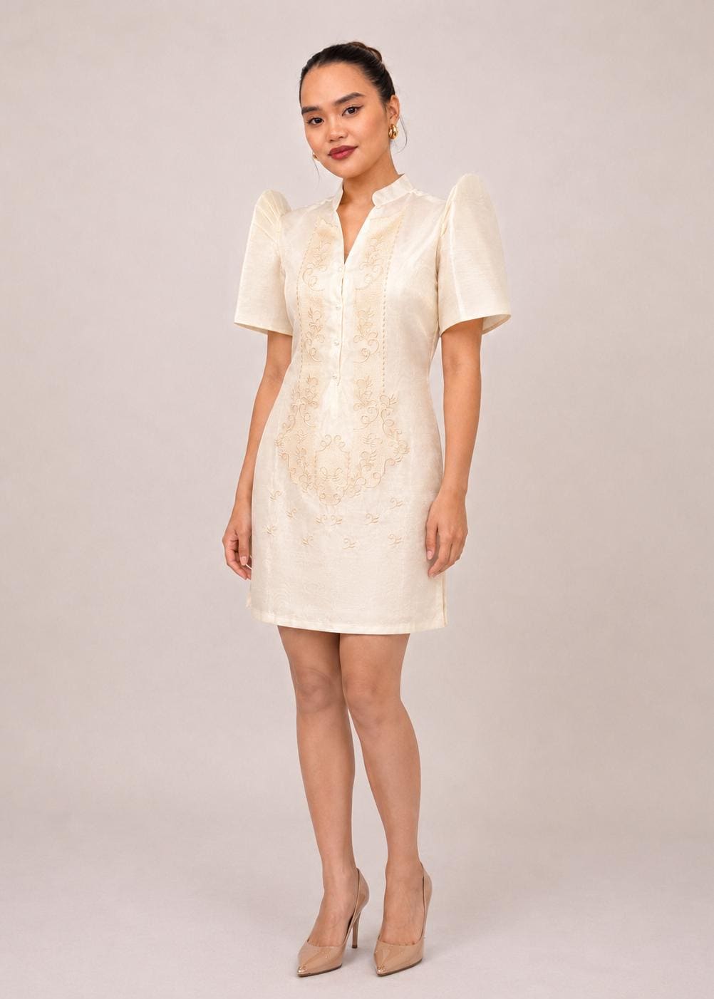 modern filipiniana dress plus size Shein Modern Filipiniana dress Large to XL on size