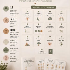 The Gentle Growth Toolkit™ | Build Confidence, Emotional Skills & Independent Routines | 13 Printable Parenting Resources imagen 7