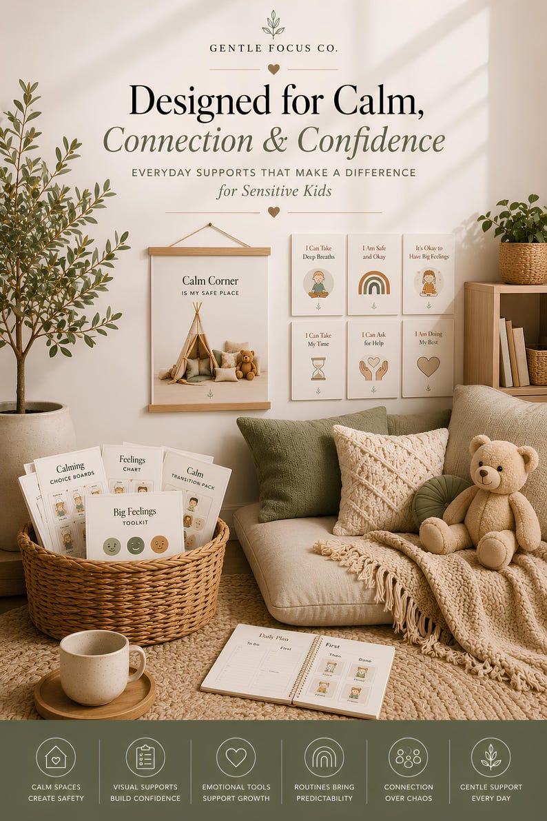 The Gentle Growth Toolkit™ | Build Confidence, Emotional Skills & Independent Routines | 13 Printable Parenting Resources imagen 4
