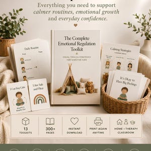 The Gentle Growth Toolkit™ | Build Confidence, Emotional Skills & Independent Routines | 13 Printable Parenting Resources imagen 10