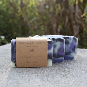 Black Raspberry Vanilla, Natural Handmade Soap, Cold Process, Vegan