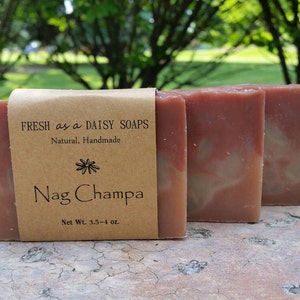 Nag Champa, Natural Handmade Soap, Incense soap, Cold Process, Vegan