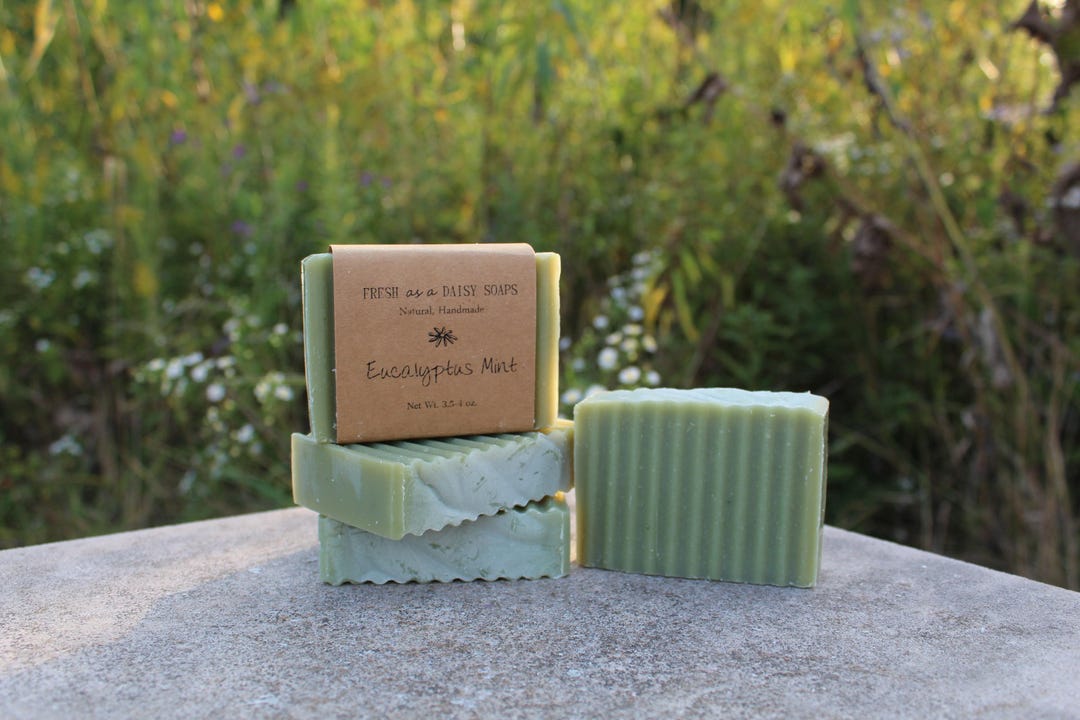 Eucalyptus Mint, Natural Handmade Soap, Cold Process Soap, Vegan - Etsy
