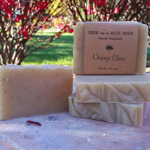 Orange Clove, Natural Handmade Soap, Spice Soap, Cold Process Soap, Vegan