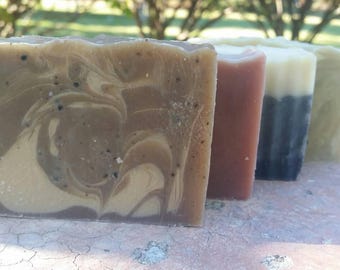 Set of 4 Natural Handmade Soaps - Choose Any 4 Soaps