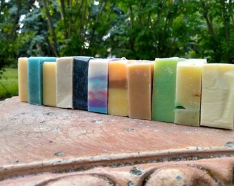 Set of 11 Natural, Handmade Soaps - Any 11 Soaps, Your Choice, Cold Process, Soap Gift Set