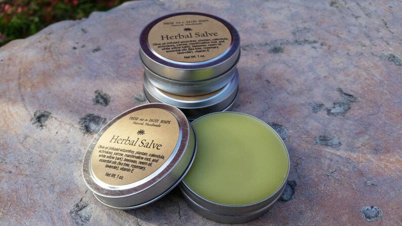 Herbal Salve 1 oz. with Comfrey Calendula & Plaintain | Etsy