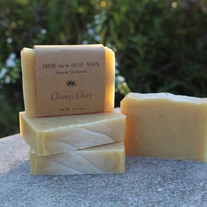 Orange Clove, Natural Handmade Soap, Spice Soap, Cold Process Soap, Vegan
