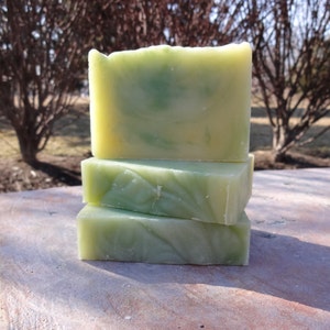 Coconut Lime Verbena, Natural Handmade Soap, Cold Process, Vegan image 2