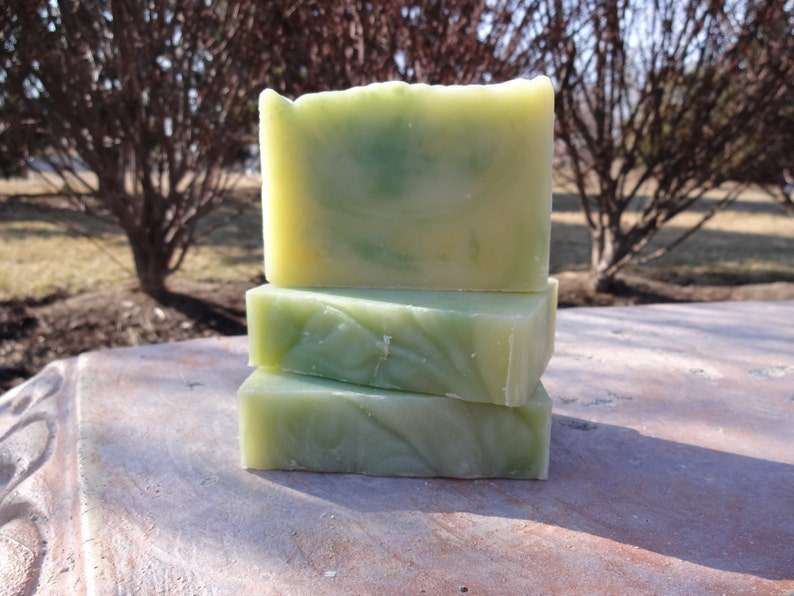 Coconut Lime Verbena, Natural Handmade Soap, Cold Process, Vegan image 2