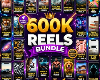 600K Viral Reels Bundle | Faceless Videos, PLR MRR Content