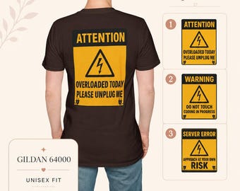 Funny Coding Shirt | Programmer Gift T-Shirt | Developer Warning Tee | Server Error Shirt | IT Worker Gift | Coder Humor Shirt