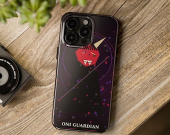 Cover per iPhone Oni Guardian / Cover fantasy anime giapponese dark