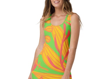 green silk slit dress Active Tennis Dress With Liner Lime
