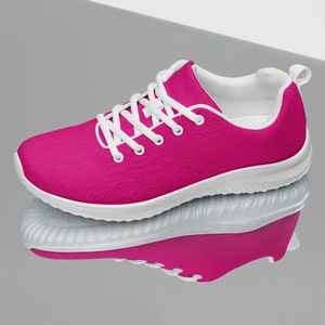 Pink colour sports shoes clearance