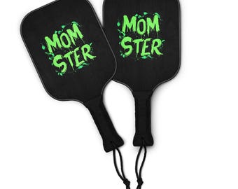 Set di racchette da pickleball Momster: racchette da pickleball per Halloween per mamme