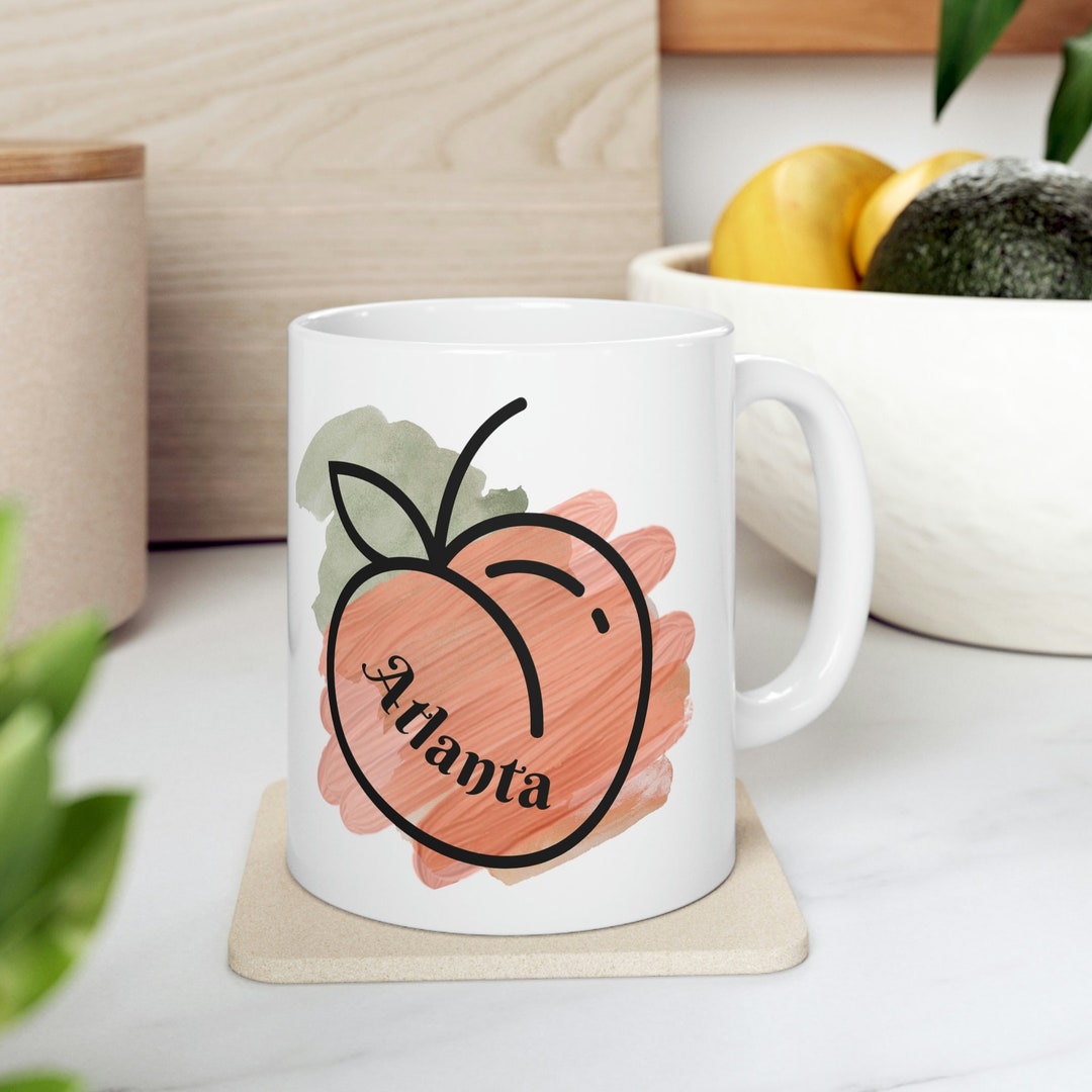 Be Kind Peach Rainbow Ceramic Sublimation Coffee Cup Mug