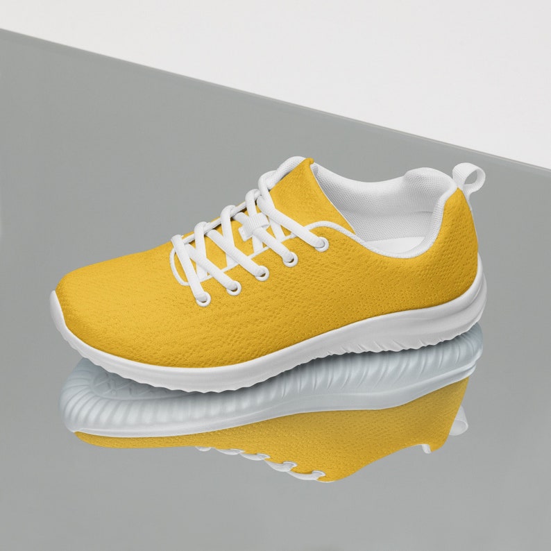 Yellow And Gold Bloom Sneakers