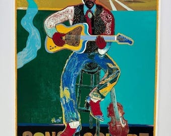 George Hunt New Orleans Jazz Heritage Festival 2005 Congo Square Unframed /3600