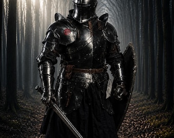 18-Gauge Steel Full Body Barbuta Armor | Medieval Knight Cosplay Costume