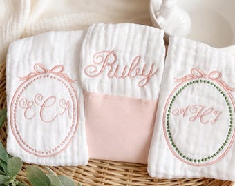 Personalized Burp Cloths/Custom Embroidered Burp Cloth