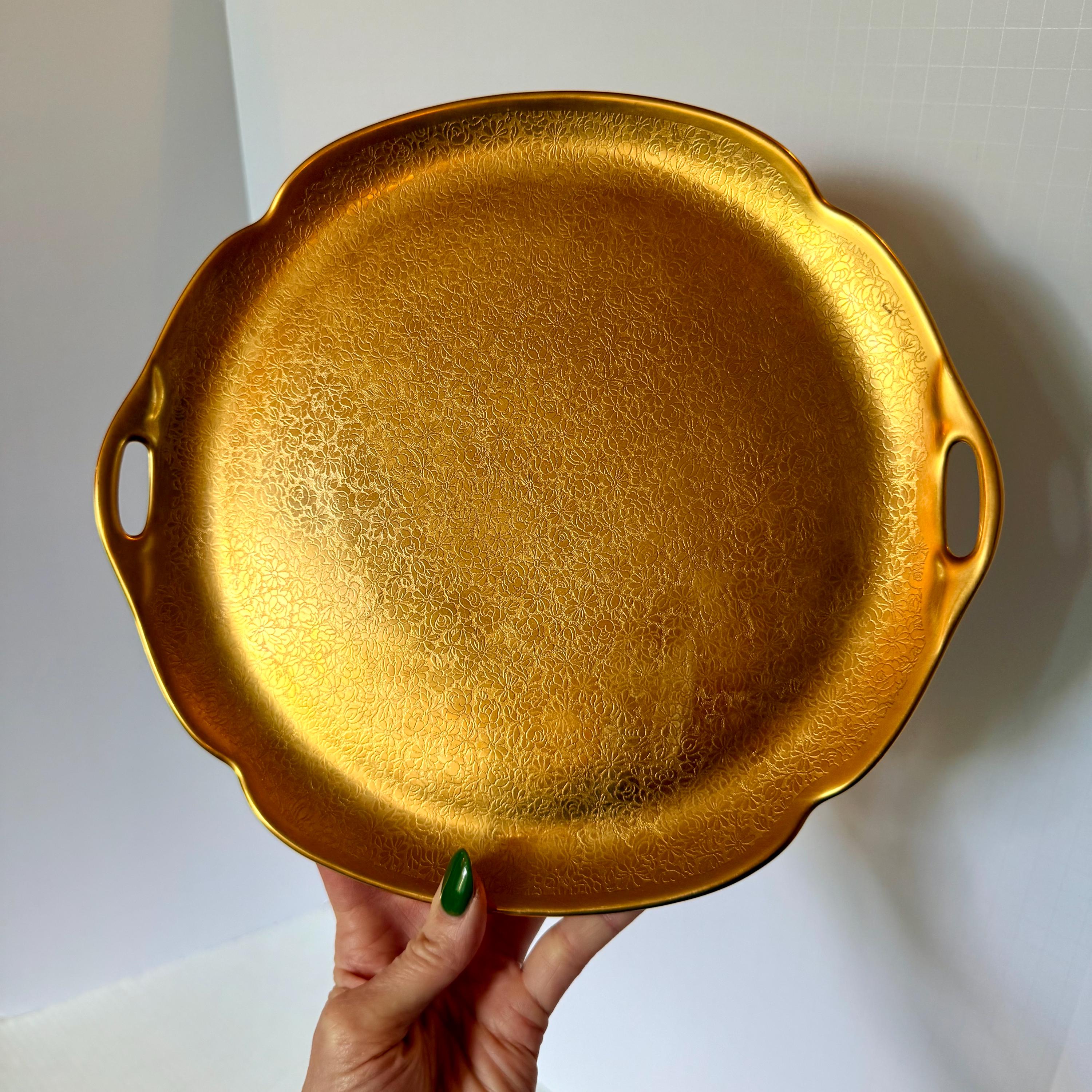 Vintage Pickard China Etched Gold - Etsy