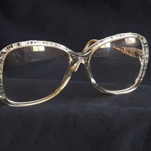 NEOSTYLE PLAZA Haute Couture Clear Lace Glasses – Vintage 1980s – Made in Germany