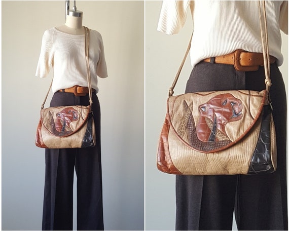 Leather Cross Body Bag Cat Purse • Made in USA