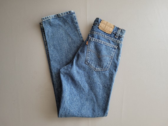 1980s LEVIS 508 Orange Tab Denim Jeans Made in US… - image 1