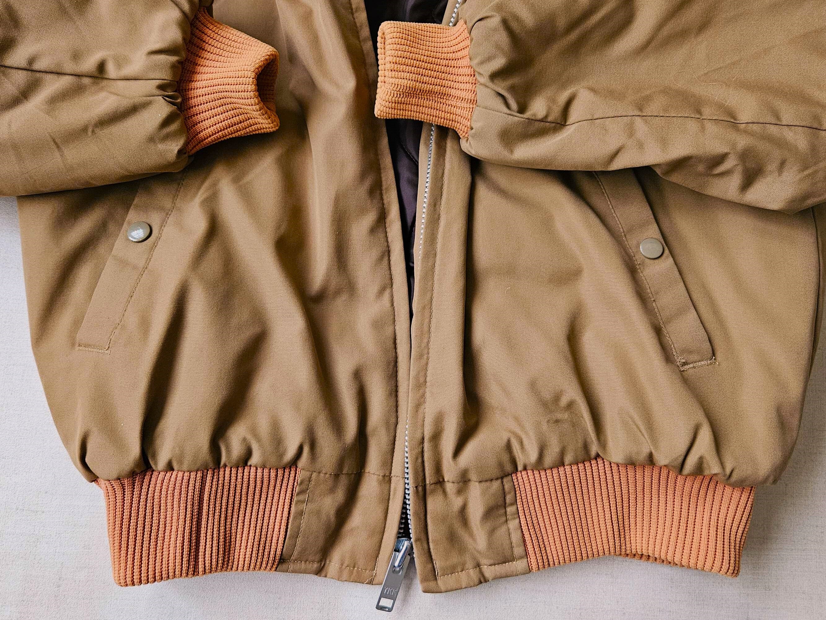 1980s SEARS WORK N LEISURE Bomber Jacket • Vintage Faux Fur 1980s SEARS WORK N LEISURE Bomber Jacket • Vintage Faux Fur