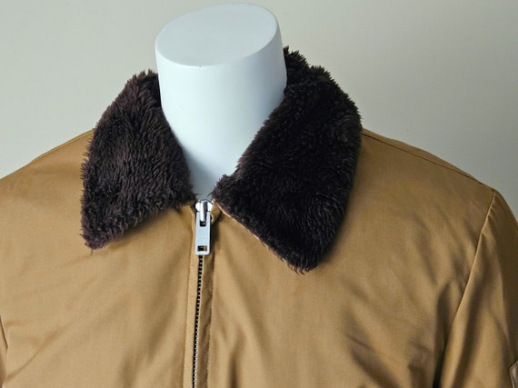 1980s SEARS WORK N LEISURE Bomber Jacket • Vintage Faux Fur 1980s SEARS WORK N LEISURE Bomber Jacket • Vintage Faux Fur