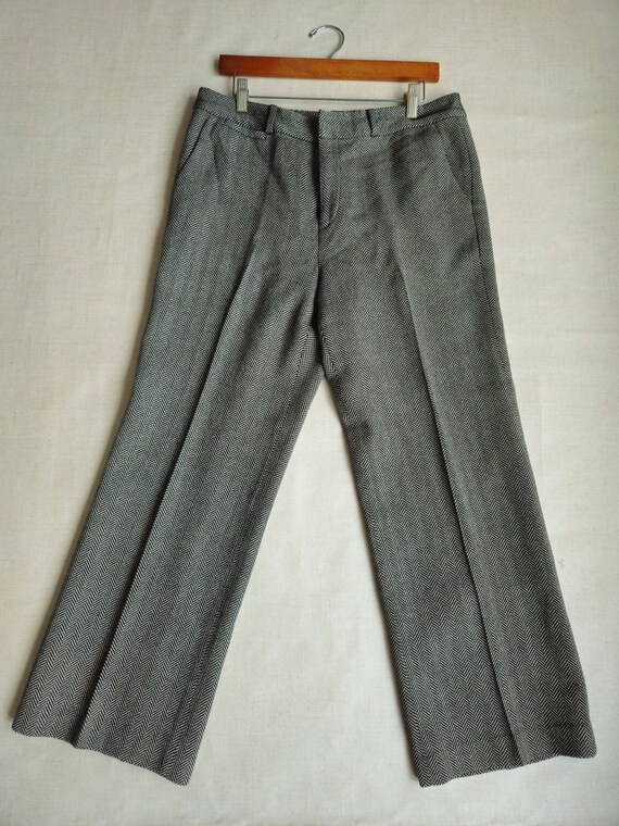 お手頃価格 1990s 34 • Trousers Straight Leg Wide Wool LAUREN RALPH パンツ