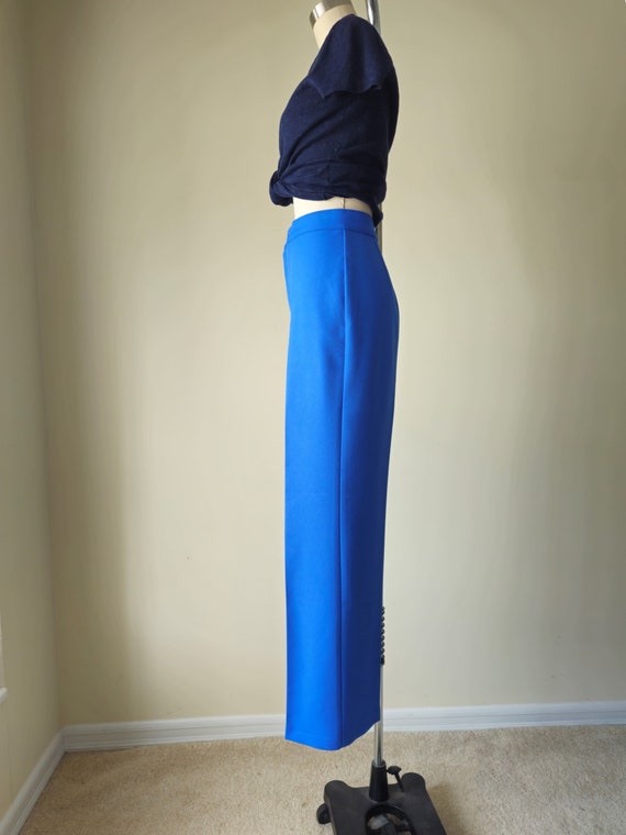 1970s LEVIS Periwinkle Blue Trousers 28 29 in Wai… - image 3